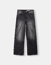 Baggy Jeans with Tassels