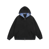CHEQUERED LINE – ZIP HOODIE