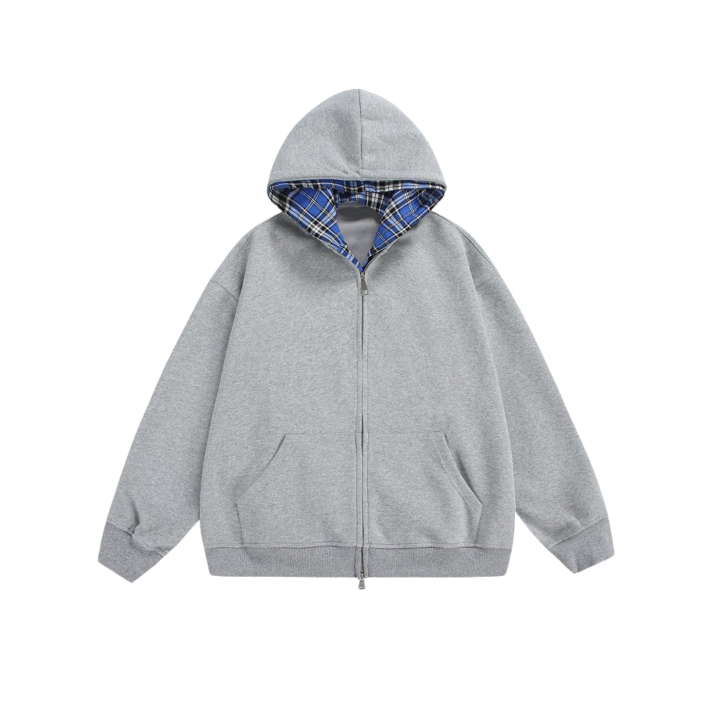 CHEQUERED LINE – ZIP HOODIE