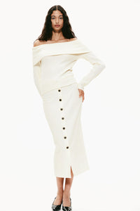 Off-the shoulder sweater