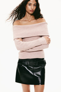 Off-the shoulder sweater
