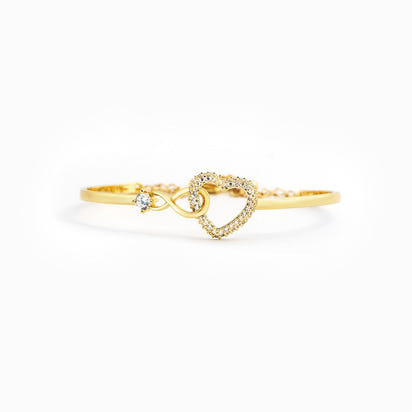ALWAYS IN MY HEART - INFINITY HEART BRACELET