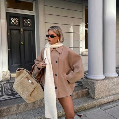 Oversized wool coat™