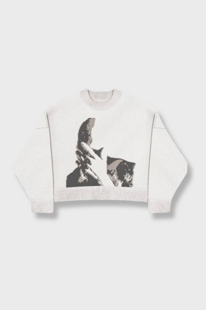 Hidden Face Knit Sweater