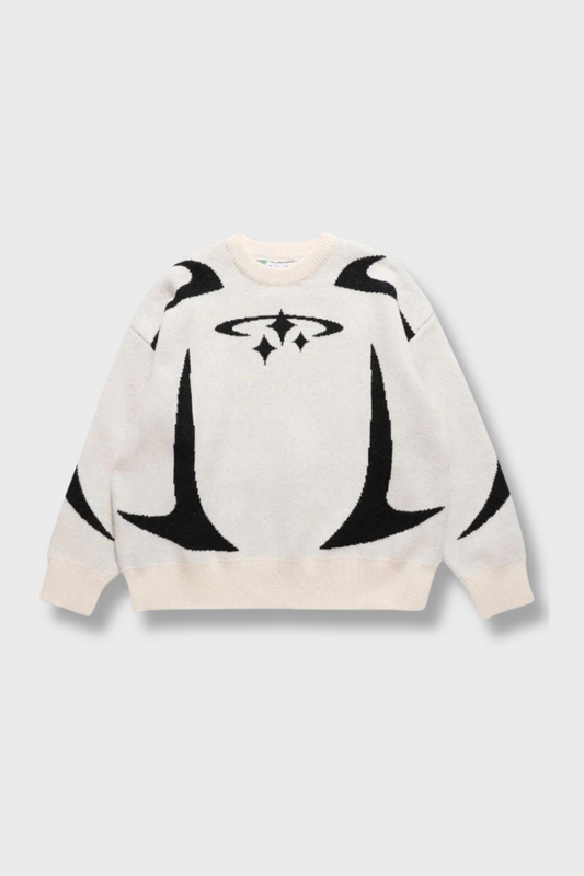 Y2K STARS KNITTED SWEATER