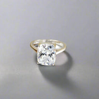 Solid 925 Sterling Silver Princess Cut