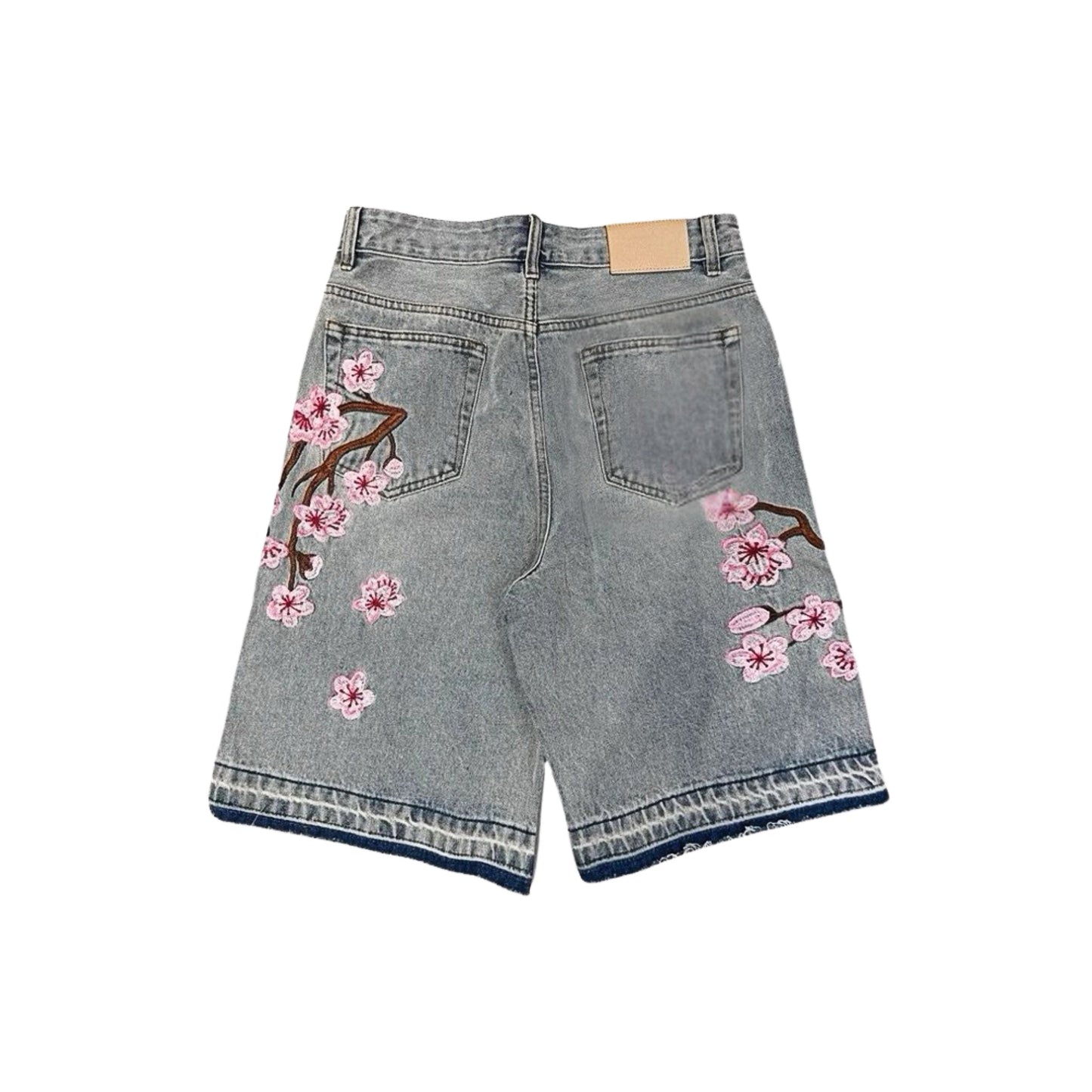 FLMNGO Flower Denim Shorts